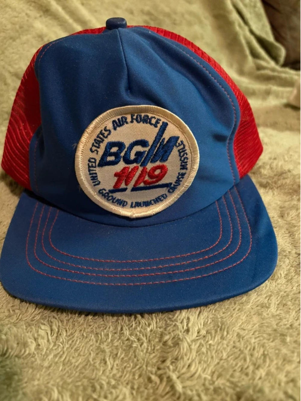 1980s USAF(air force) BGM-109 tomahawk Missile snap back Hat